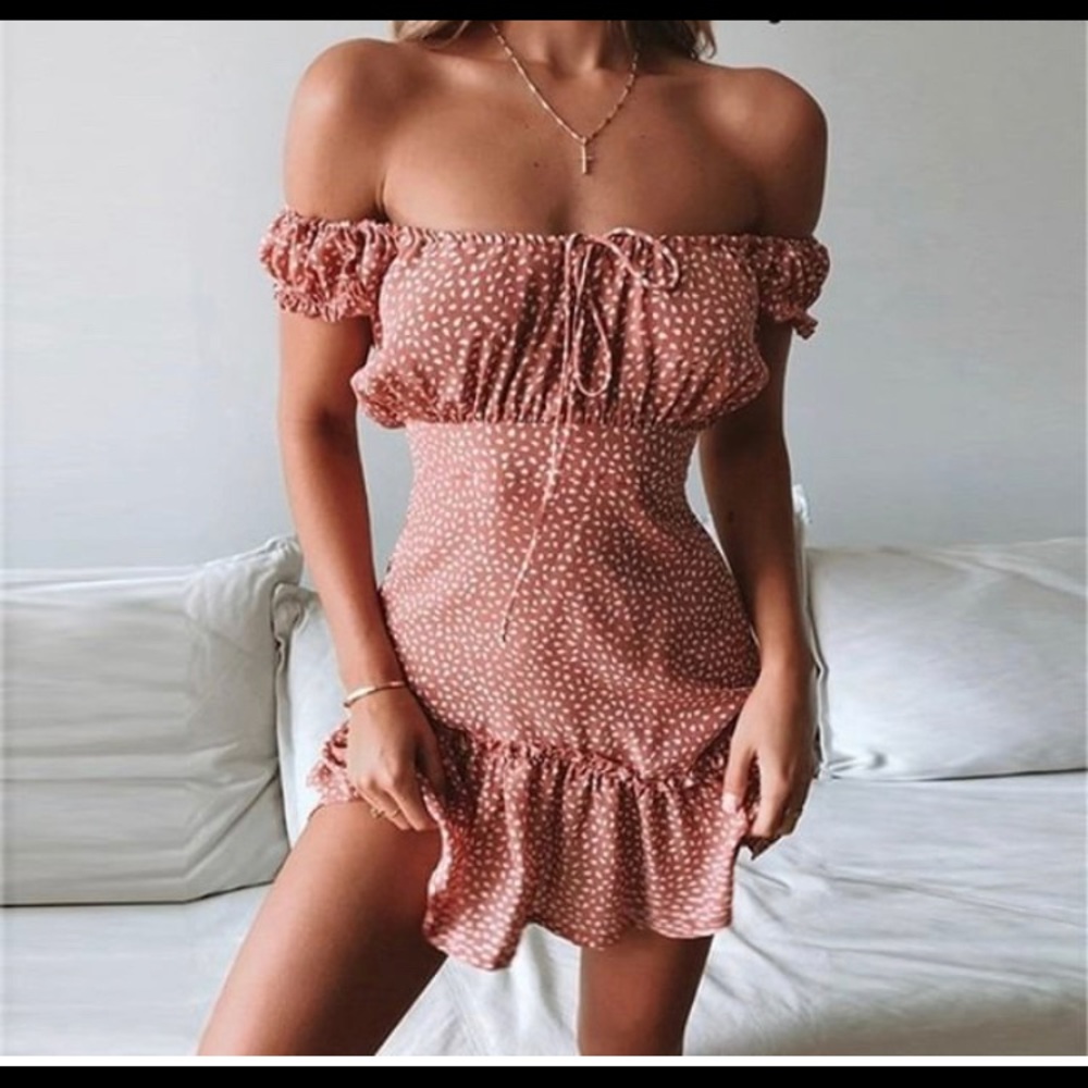 Off the shoulder dress
